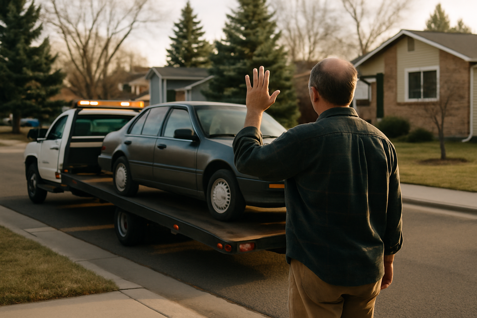 Vehicle donation moment in Colorado